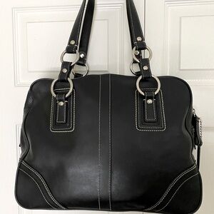 Coach Black Leather Large Soho Satchel